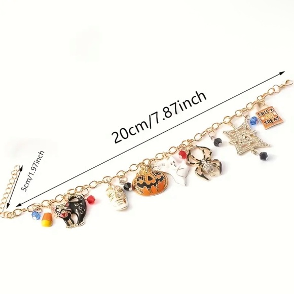 Gold Halloween Charm Bracelet - Picture 5 of 5